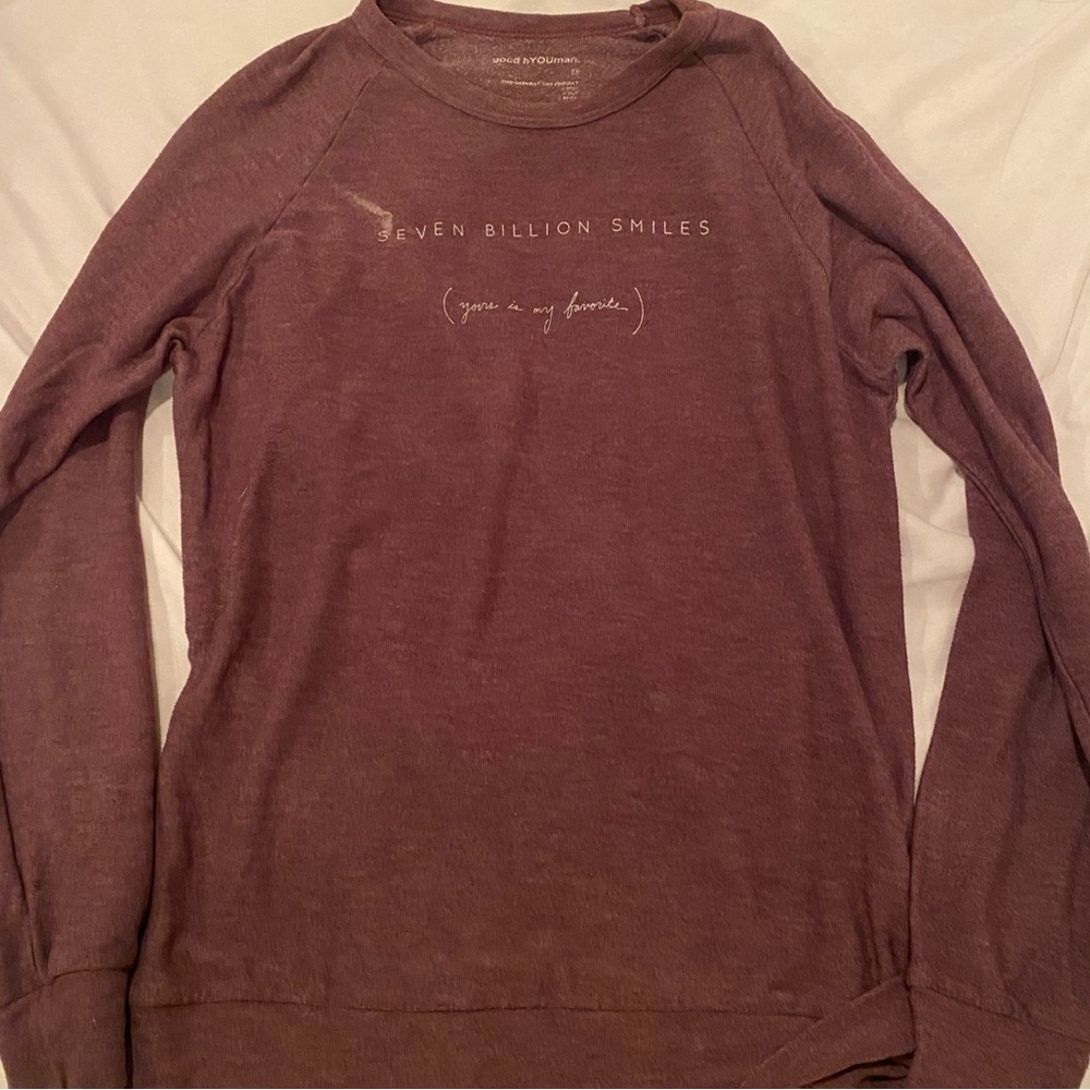 Good hYOUman Seven Billion Smiles Pullover